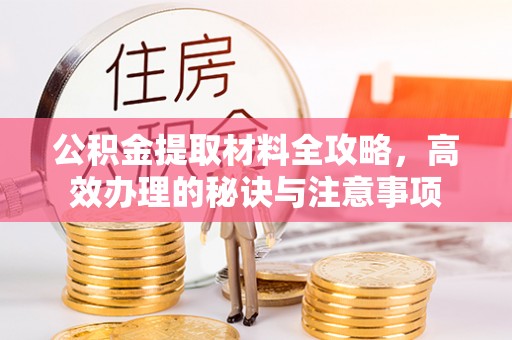 东乡公积金提取材料全攻略，高效办理的秘诀与注意事项