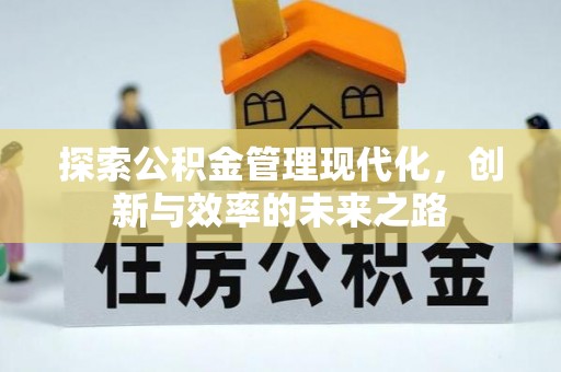 东乡探索公积金管理现代化，创新与效率的未来之路