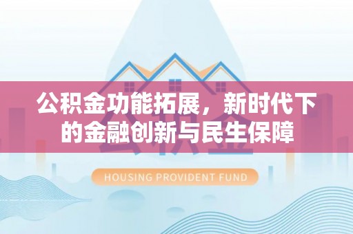 东乡公积金功能拓展，新时代下的金融创新与民生保障