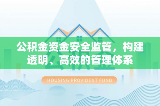 东乡公积金资金安全监管，构建透明、高效的管理体系