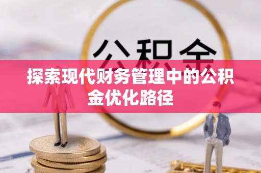 东乡探索现代财务管理中的公积金优化路径