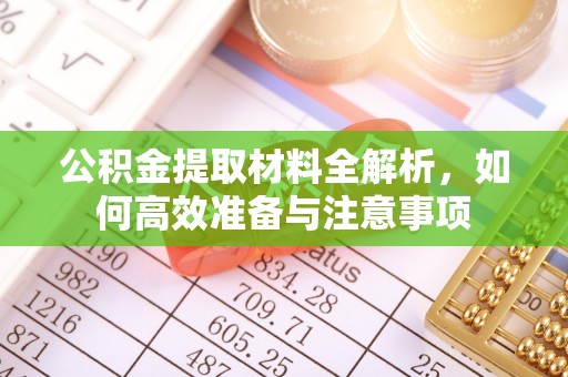 东乡公积金提取材料全解析，如何高效准备与注意事项