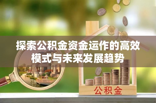 东乡探索公积金资金运作的高效模式与未来发展趋势